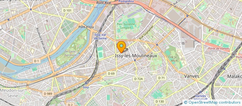 localisation de l'entreprise LES ATELIERS PRUNIERES à ISSY-LES-MOULINEAUX