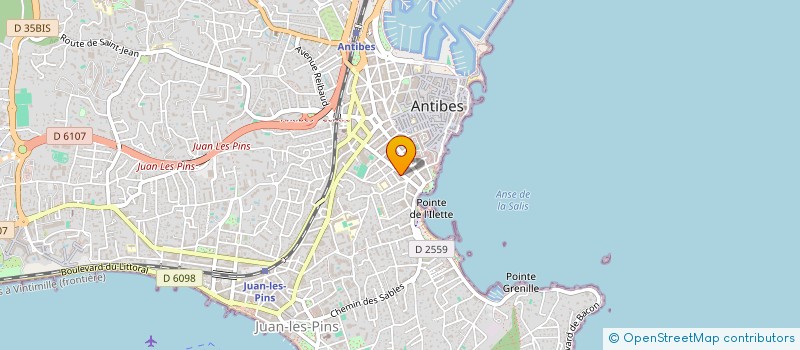 localisation de l'entreprise LES ATELIERS QI à ANTIBES