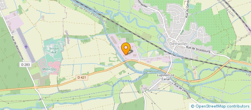 localisation de l'entreprise LES ATELIERS REUNIS - CADDIE  DETTWILLER