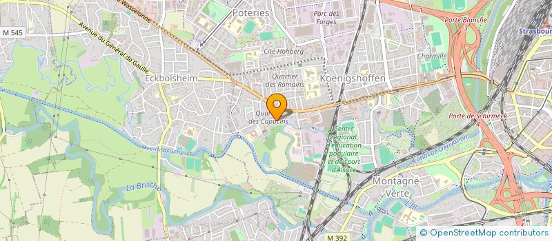 localisation de l'entreprise LES ATELIERS RTT à STRASBOURG
