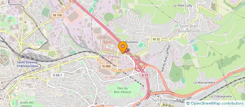 localisation de l'entreprise LES ATELIERS SAINT JEANDAIRES  SAINT-JEAN-BONNEFONDS