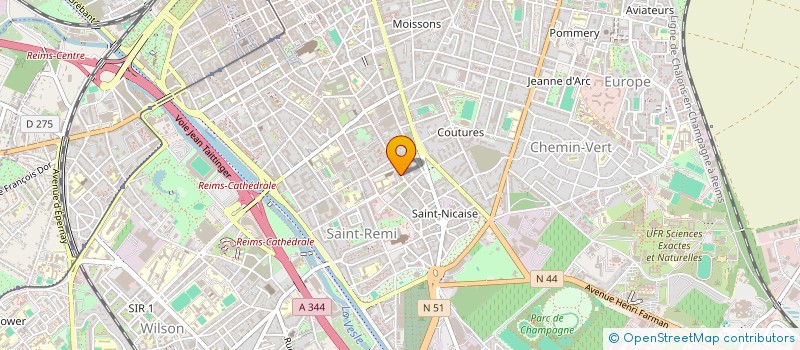 localisation de l'entreprise LES ATELIERS SLAM.COM  REIMS