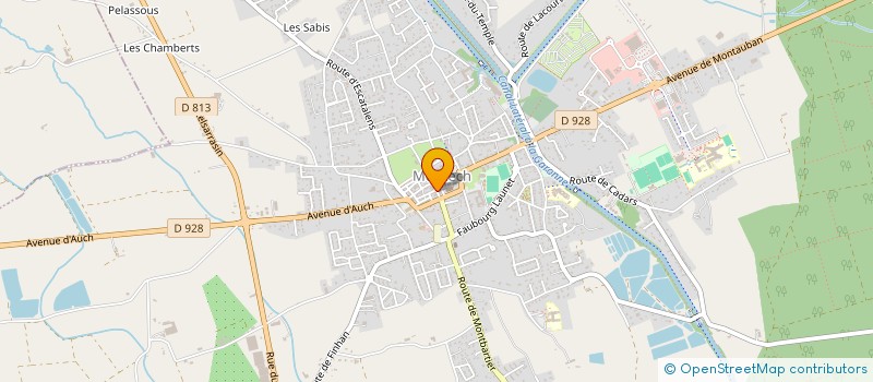 localisation de l'entreprise LES ATELIERS SOLIDAIRES  MONTECH