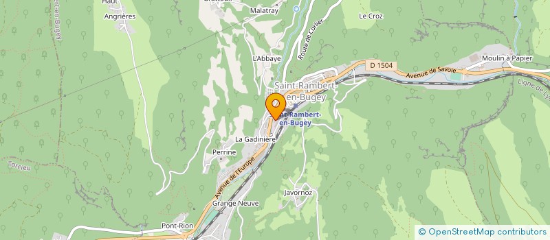 localisation de l'entreprise LES ATELIERS SOLIDAIRES DU BUGEY  SAINT-RAMBERT-EN-BUGEY