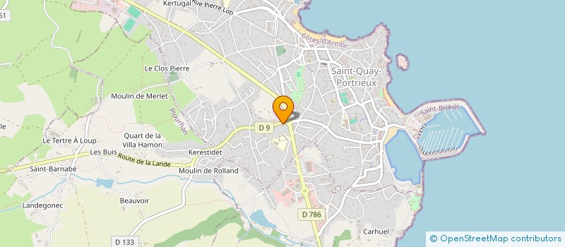 localisation de l'entreprise LES ATELIERS TEXTILES REUNIS  SAINT-QUAY-PORTRIEUX