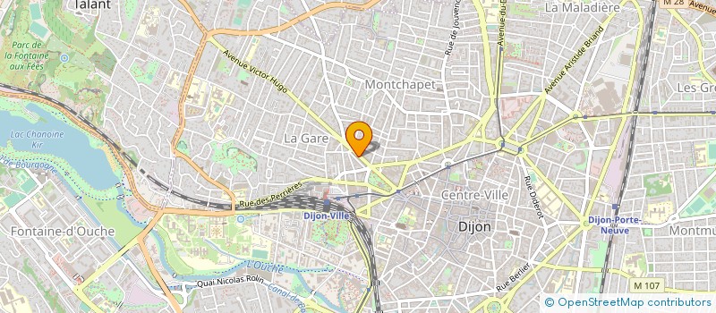 localisation de l'entreprise LES ATELIERS THEFORE à DIJON