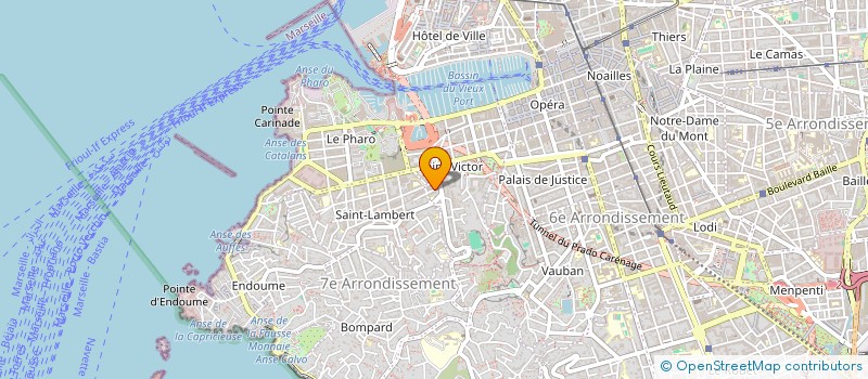 localisation de l'entreprise LES ATELIERS TOA à MARSEILLE