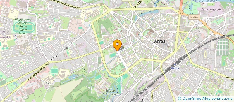 localisation de l'entreprise LES ATELIERS VAUBAN à ARRAS