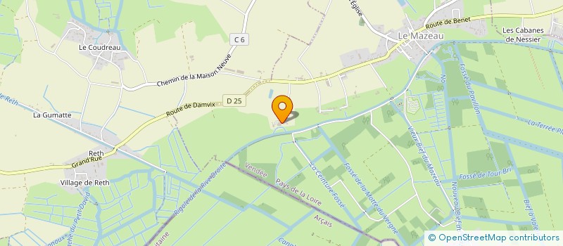 localisation de l'entreprise LES ATELIERS VAUZELLE à LE MAZEAU
