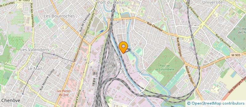 localisation de l'entreprise LES ATELIERS VORTEX à DIJON