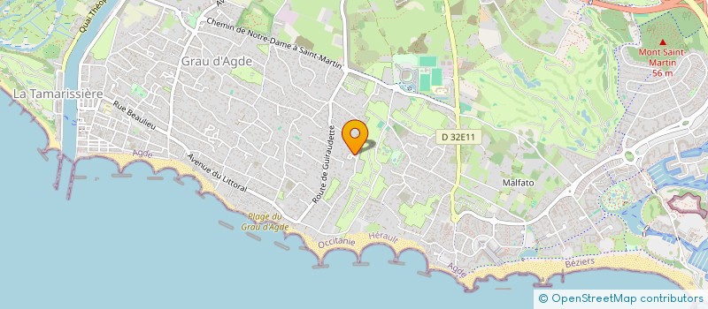 localisation de l'entreprise LES ATLANTES  AGDE
