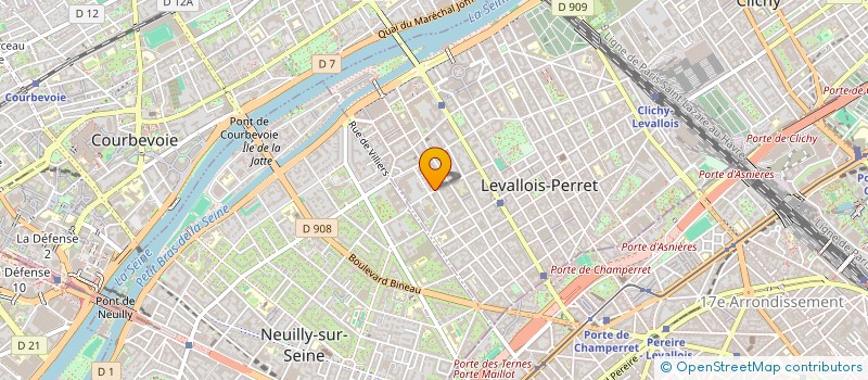 localisation de l'entreprise LES ATLANTES à LEVALLOIS-PERRET