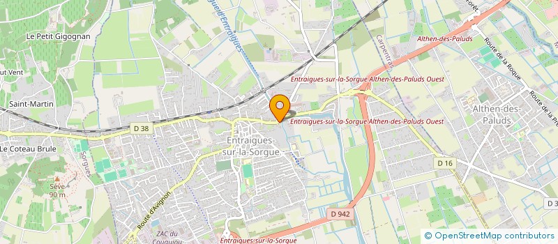 localisation de l'entreprise LES ATLIERS DU POSSIBLE  ENTRAIGUES-SUR-LA-SORGUE