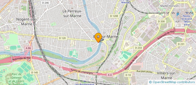 localisation de l'entreprise LES ATREBATES  LE PERREUX SUR MARNE
