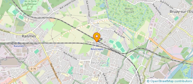 localisation de l'entreprise LES ATTELAGES AMANDINOIS  BEUVRAGES