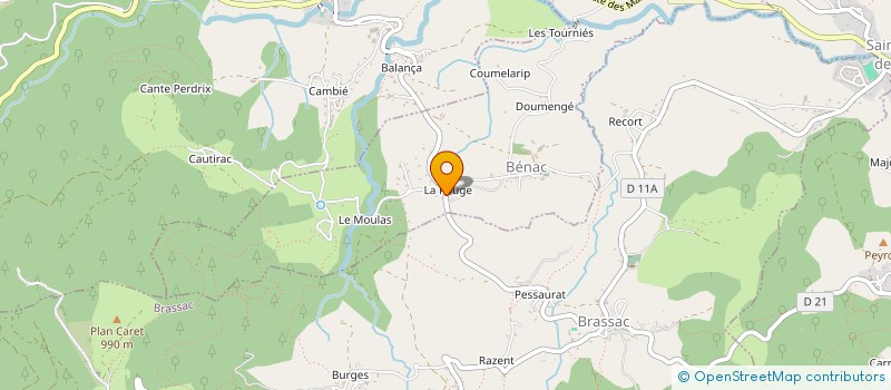 localisation de l'entreprise LES ATTELAGES D'ARIEGE à GANAC