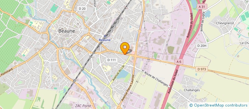 localisation de l'entreprise LES ATTELAGES DE COTE D'OR à BEAUNE