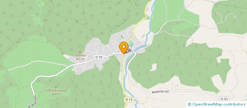 localisation de l'entreprise LES ATTELAGES DE LA BASTIDIERE à CABASSE
