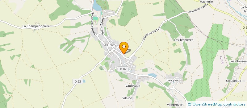 localisation de l'entreprise LES ATTELAGES DE LA CAHUE à SAVIGNY-SUR-BRAYE