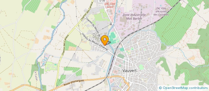 localisation de l'entreprise LES ATTELAGES DE LA PETITE CAMARGUE à VAUVERT