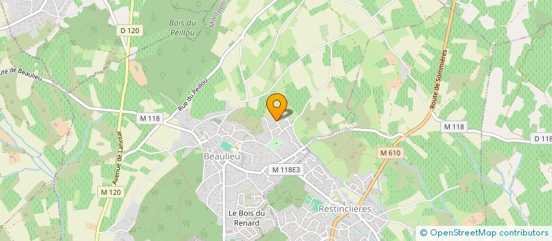 localisation de l'entreprise LES ATTELAGES DES CORONILLES à BEAULIEU