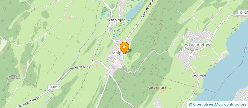 localisation de l'entreprise LES ATTELAGES DES DEUX LACS  MALPAS