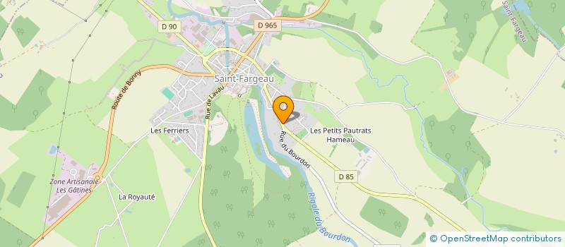 localisation de l'entreprise LES ATTELAGES DU BALADIN à SAINT-FARGEAU