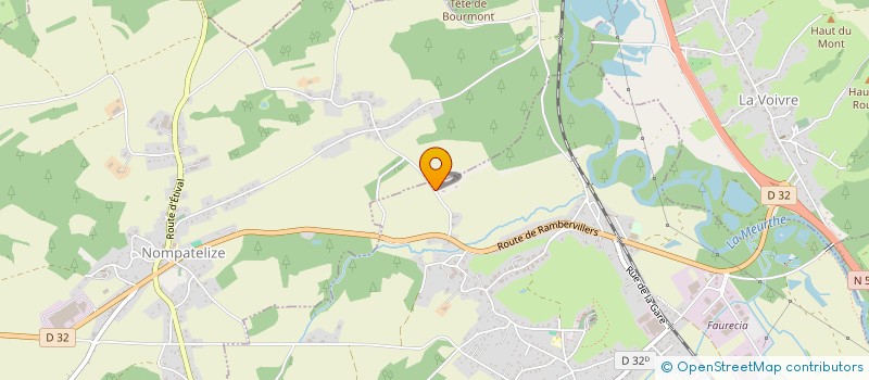 localisation de l'entreprise LES ATTELAGES DU HOUDON  SAINT-MICHEL-SUR-MEURTHE