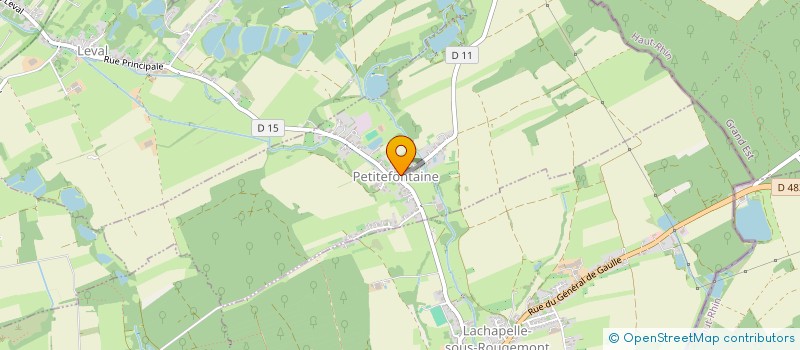 localisation de l'entreprise LES ATTELAGES DU LION à PETITEFONTAINE