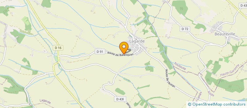 localisation de l'entreprise LES ATTELAGES DU MOULIN à LAGARDE