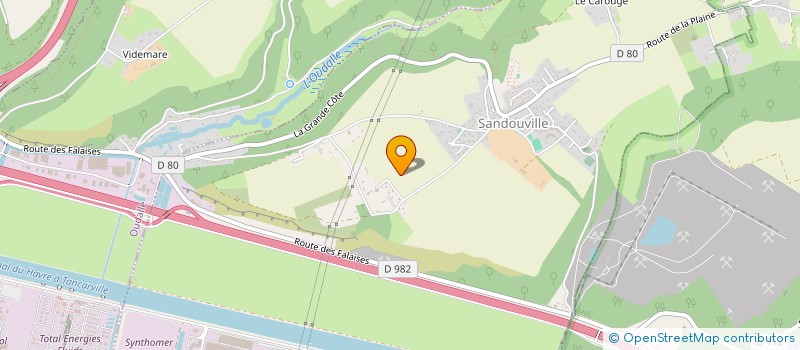 localisation de l'entreprise LES ATTELAGES DU VACHAT  SANDOUVILLE