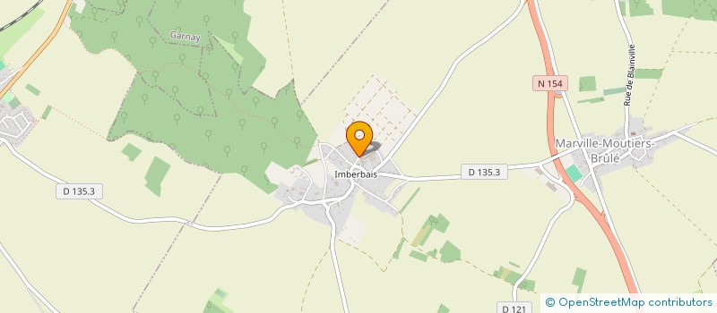 localisation de l'entreprise LES AUBEPINES à MARVILLE-MOUTIERS-BRULE