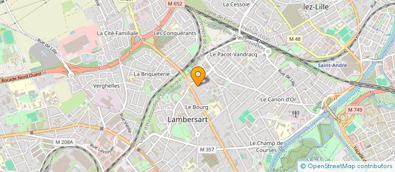 localisation de l'entreprise LES AUBEPINES à LAMBERSART