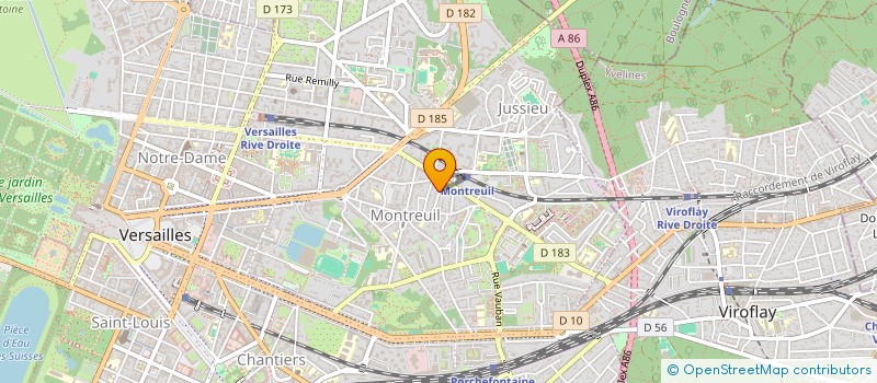 localisation de l'entreprise LES AUBEPINES  VERSAILLES
