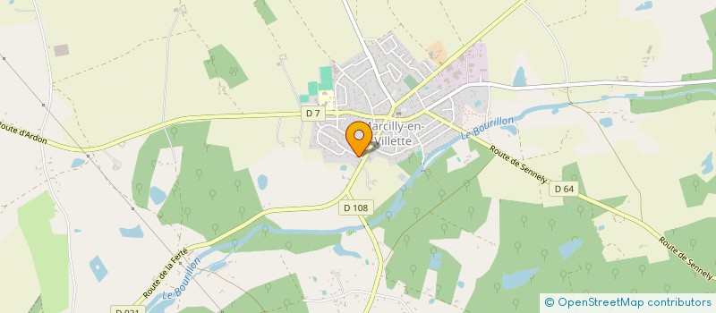 localisation de l'entreprise LES AUBEPINES SCI à MARCILLY-EN-VILLETTE