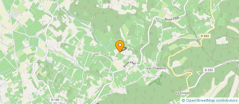 localisation de l'entreprise LES AUBERTS  BONNIEUX