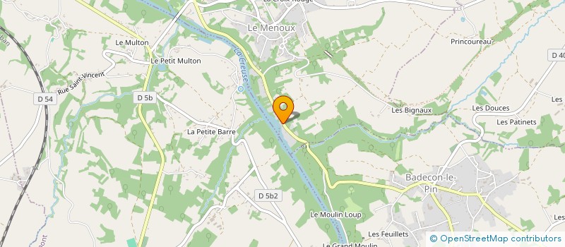 localisation de l'entreprise LES AUBES à LE MENOUX