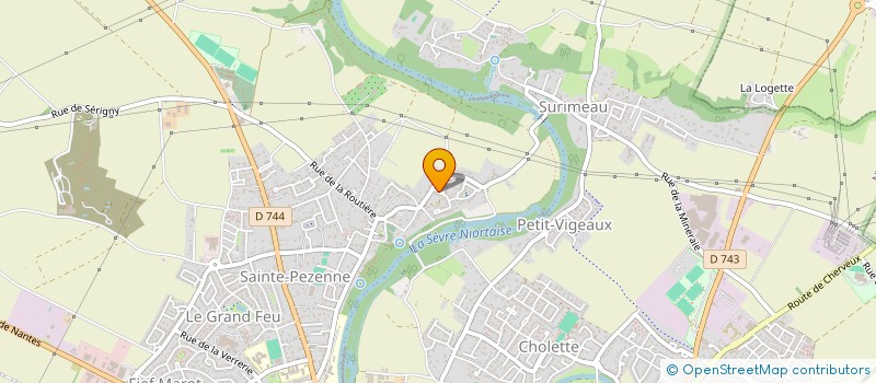 localisation de l'entreprise LES AUBIERS à NIORT
