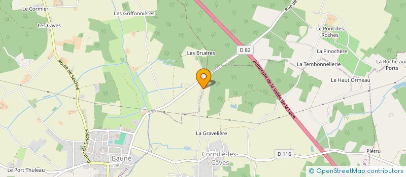 localisation de l'entreprise LES AUBIERS  LOIRE-AUTHION