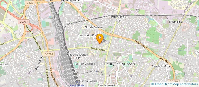 localisation de l'entreprise LES AUBRAIS à FLEURY-LES-AUBRAIS