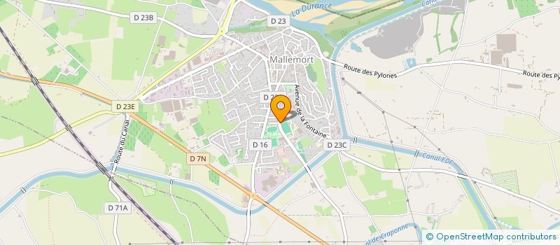 localisation de l'entreprise LES AUCEAU à MALLEMORT