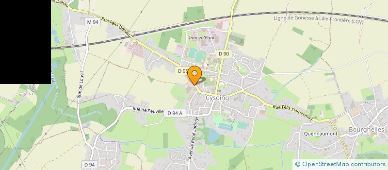 localisation de l'entreprise LES AUDACIEUSES  CYSOING