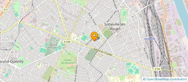 localisation de l'entreprise LES AUDACIEUSES  SOTTEVILLE-LES-ROUEN