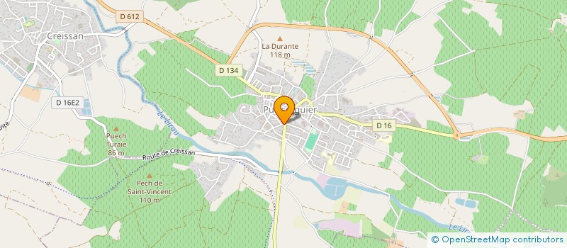 localisation de l'entreprise LES AUDACIEUX  PUISSERGUIER