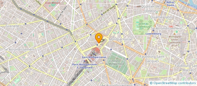 localisation de l'entreprise LES AUDACIEUX COURTAGE  PARIS 15