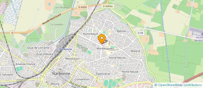 localisation de l'entreprise LES AUDARTIEUX  NARBONNE