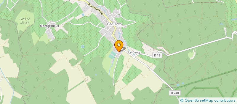 localisation de l'entreprise LES AUGES  LE MESNIL-SUR-OGER