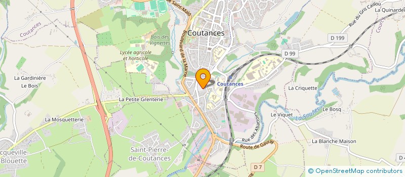 localisation de l'entreprise LES AUGUSTINES  COUTANCES