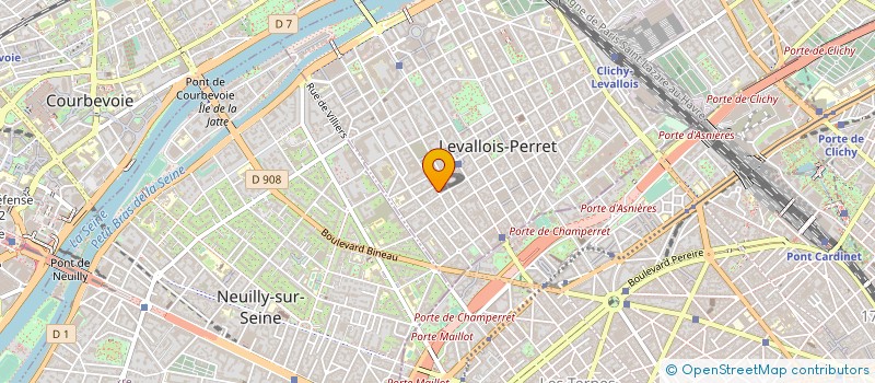 localisation de l'entreprise LES AUGUSTINES à LEVALLOIS-PERRET