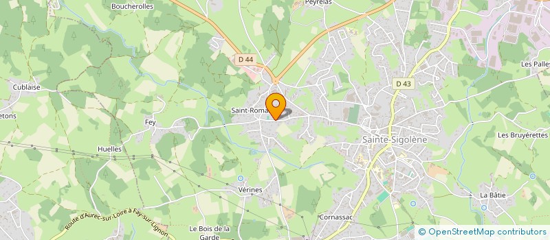localisation de l'entreprise LES AUGUSTINES à SAINTE-SIGOLENE